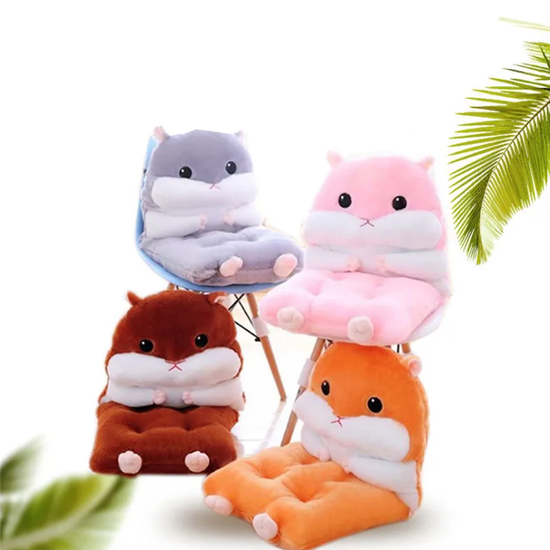 

Detachable One-piece Hamster Back Pad Cute Chair Cushion Pillow Warm Cushion