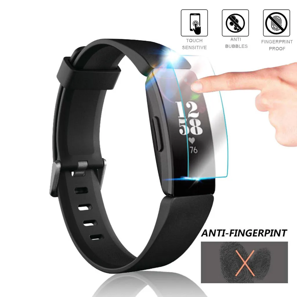

3/5PCS Explosion-proof TPU Screen Protector Film For Fitbit Inspire Watch Dropshipping Apr30