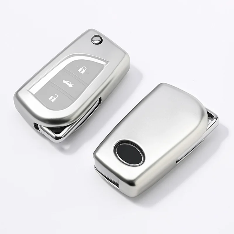

Soft TPU Car Remote Key Shell Cover Case For Toyota Auris Corolla Avensis Verso Yaris Aygo Scion TC IM 2015 2016 FOB