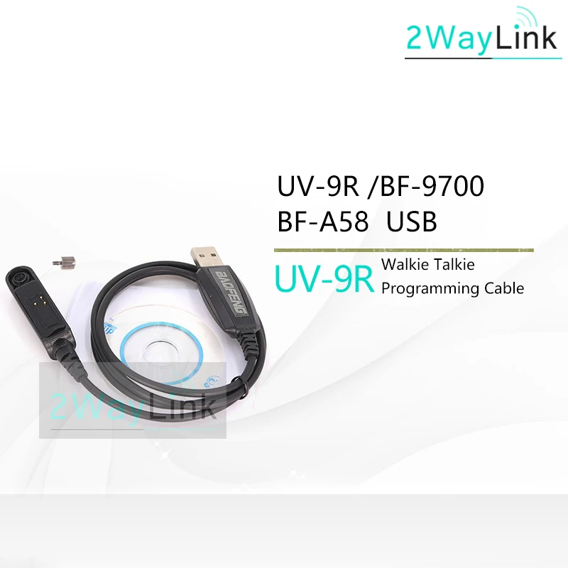 

Original USB Programming Cable for BAOFENG UV-9R BF-9700 BF-A58 UV-XR UV-5S UV-5R WP UV-9R Plus GT-3WP Waterproof Two way Radio