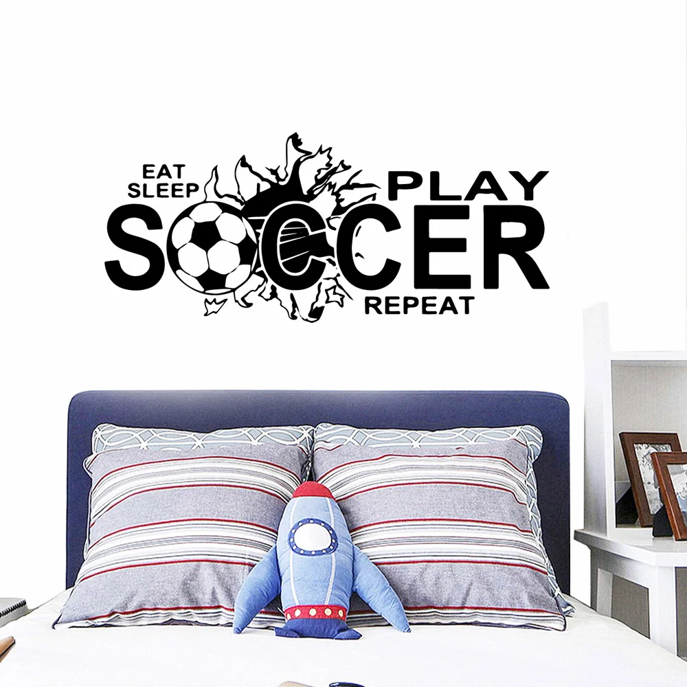 

Beauty soccer Home Decor Wall Stickers For Kids Rooms Decoration Wall Decal Home Decor
