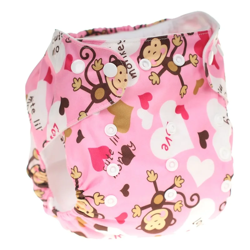 [CHOOEC] один размер детские моющиеся многоразовые тканевые карманные подгузники двубортные цифровые интегрированные брюки с цветочным узором - Цвет: CH-K01-16