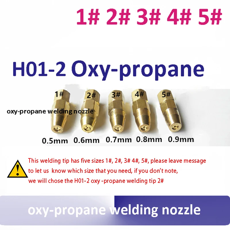 5 шт./лот H01 2 Oxy пропановая газовая сварочная насадка 1 #2 #3 #4 #5 # сварочный