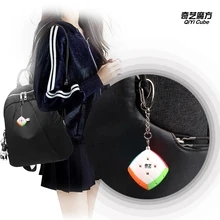 Qiyi 3 см мини брелок Головоломка Куб 3x3x3 мини-волшебный куб с кольцом для ключей Твист Головоломка Прорезыватель Развивающие игрушки для детей