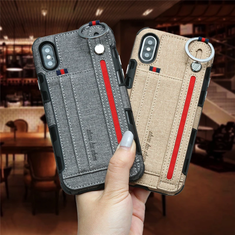 

Fabric Cloth Texture Phone Case For iPhone X Xs Max XR Ultra-thin Canvas Silicon Protective Cover For iPhone 7 8 6 6s Plus Coque