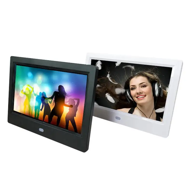 7 Inch HD 1024*600 Digital Photo Frame Clock Music Video Player With Remote Alarm Clock MP3 MP4 Movie Player 7 Inch HD 1024*600 Digital Photo Frame Clock Music Video Player With Remote Alarm Clock MP3 MP4 Movie Player