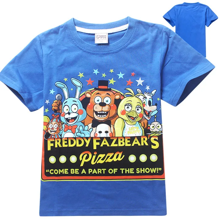 Футболки FNAF для мальчиков летняя детская футболка с короткими рукавами Детские