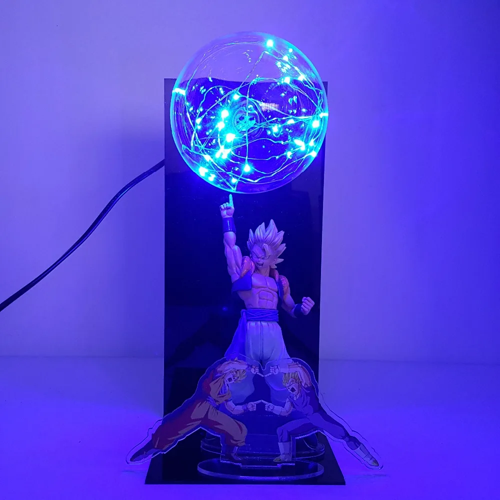 Dragon Ball лампа Gogeta светодиодные ночники лампочка Lampara Dragon Ball Z Настольная Лампа Супер Saiyan DBZ для Рождества