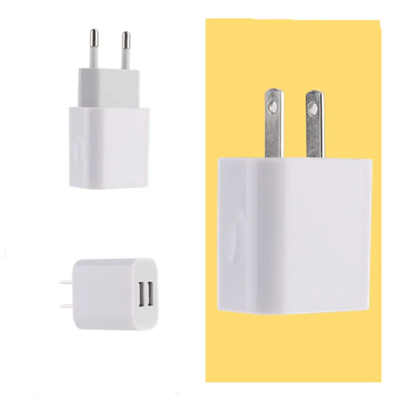 

5V 2A United States European US plug EU Plug Two USB Wall Charger Power Travel AC Adapter for iPhone for xiaomi for samsung