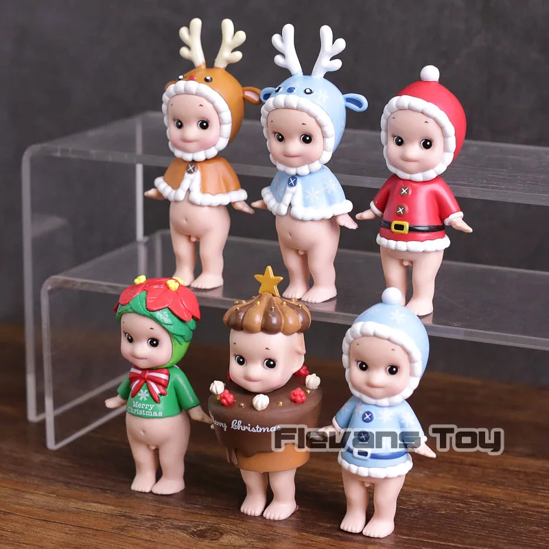Sonny Angel Рождественская серия мини ПВХ Фигурки Коллекционная модель игрушки куклы 6 шт./компл