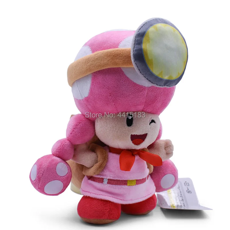 Аниме Super Mario Bros Toadette Peluche рюкзак искатель сокровищ Кукла плюшевые мягкие с наполнением, детская игрушка, рождественский подарок