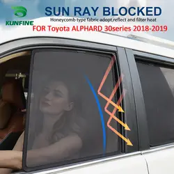 4 шт./компл. или 2 шт./компл. магнитные Автомобильные Боковые оконные шторы сетка тени слепой для Toyota ALPHARD 30 серии 2018-2019