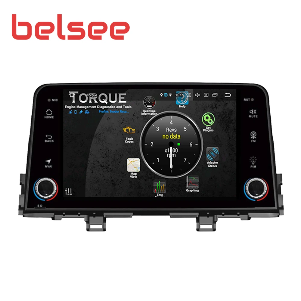 Belsee 1280*720 экран Android 9 0 для Kia Morning Picanto Autoradio Sat Bluetooth навигация GPS автомобильное