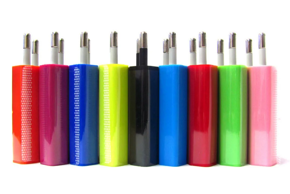 

5V 1A EU Plug AC Travel USB Home Wall Mobile Phone Charger for iPhone 5 6 8 Samsung Galaxy S6 S8 S9 Cell Phones Adapter DHL free