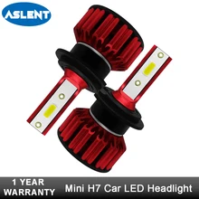 Aslent H7 Hi lo Beam LED Car Headlight Bulbs DOB 80W 8000LM Auto Headlamp H11 Fog Light 12v New Arrival Super bright Canbus