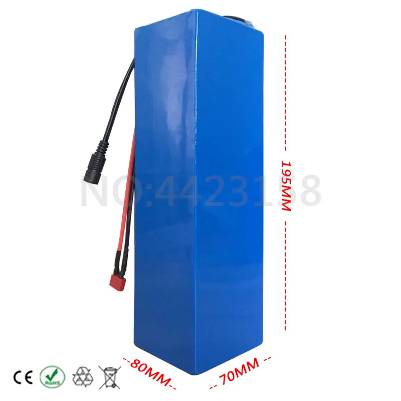 Clearance Free Custom Tax 36V 10AH Electric Bike Battery 36 Volt Lithium Battery with PVC case for 36V 10AH Ebike Battery 42V 2A Charger 1