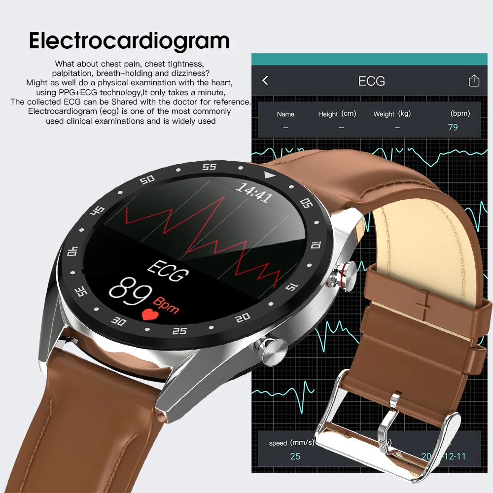 696 L7 BTcall Смарт часы ЭКГ+ PPG монитор сердечного ритма кровяного давления IP68 Водонепроницаемый Шагомер спортивный фитнес-браслет для мужчин PK N58