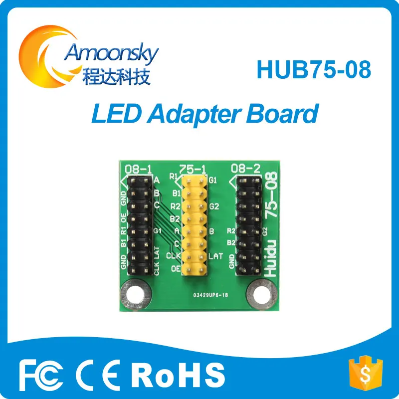 Светодиодный модуль Дисплей hub75 08 pinboard led плата управления для светодиодного