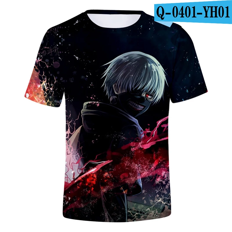 

Tokyo Ghouls T Shirt Japanese Anime Boys Clothing Plus Size Tops Men Women 3D T Shits Causal Anime Clothes Men T Shirt Harajuku