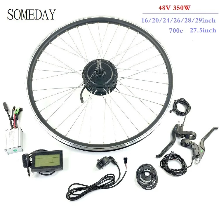 

48V 350W electric conversion kit rear hub motor with LCD3 for 16"20"24"26"27.5"28"29"700c wheel