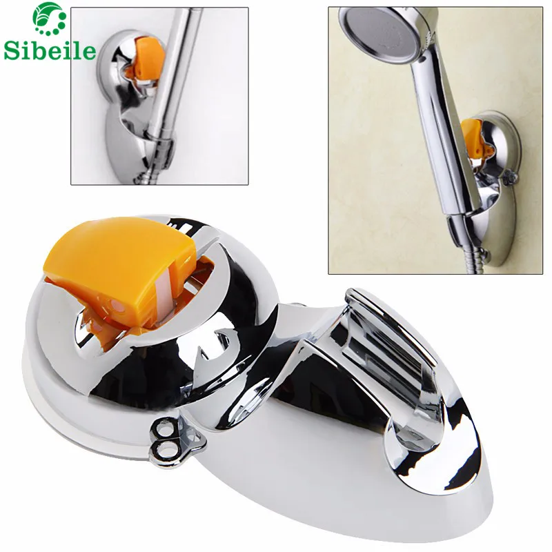 

SBLE 1Pc ABS Shower Spray Head Wall Mount Fixed Wall Adjustable Sucker Shower Head Stand Bracket Holder For Bathroom Accessories