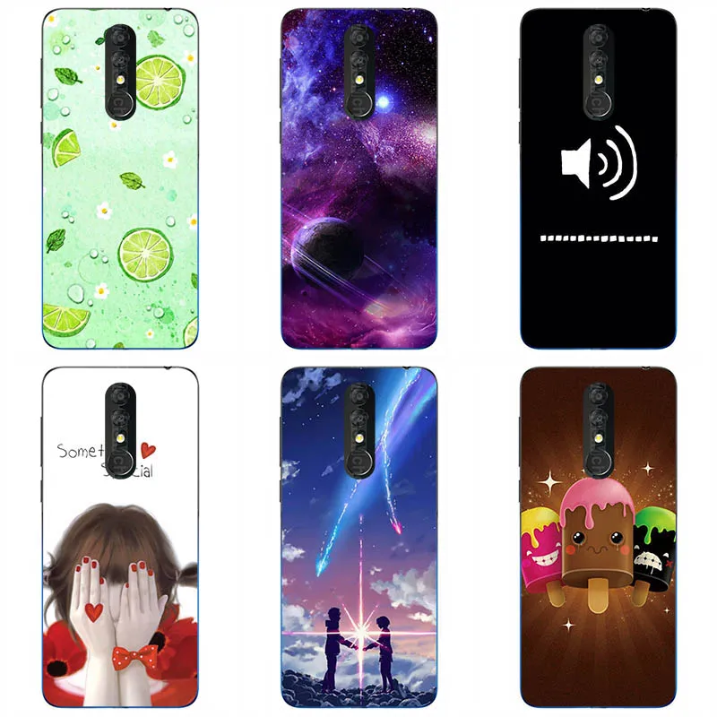 

Soft silicone Phone Cases For ALCATEL 3 2019 5053Y 5053D 5053K Soft TPU Material Phone Case Back Cover painting style