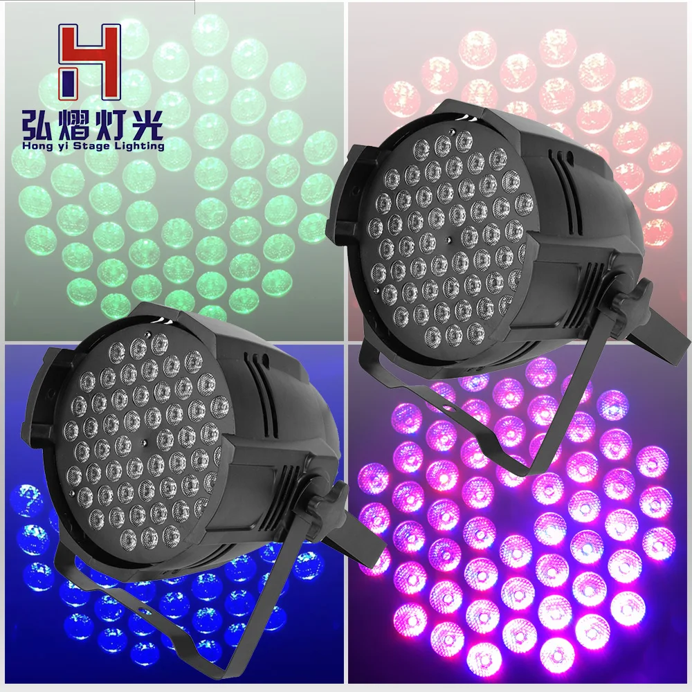 

Disco Lights LED Par 54X3W RGB 3in1 par lighting DMX512 Disco light 2pcs/lot
