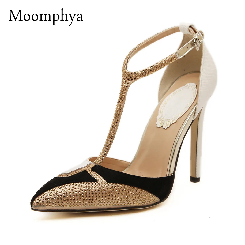 2015 brand 10.5 CM heel Rhinestone Women Pumps Sexy