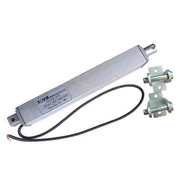 

12V 24V Micro Linear Actuator 100mm 4 inch Stroke Electric DC Motor 250N Max Load Multi-function Auto Use with Mounting Brackets