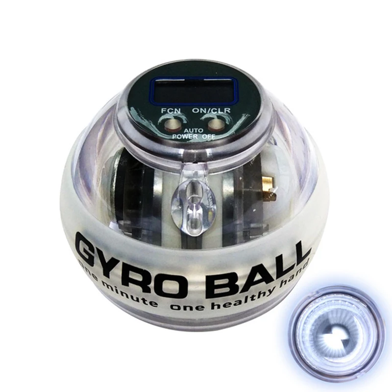 Force Gyroscope Ball Dual Gyroscope Wrist Arm Muscle Force Power Exercise Strengthen Ball Trainer Hand Grips Fitness Equipment S