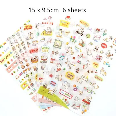 Cute Molang Rabbit Cartoon Animals Sticker Pvc Cartoon Stickers Diary Sticker Scrapbook Decoration Stationery Stickers C