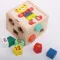 

Intelligence Two in One Puzzle Box Geometry Digital Color Cognition Mosaic Toy Bear Three-Dimensional Puzzle Toy