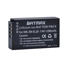 Batterie Li-Ion Rechargeable EN EN-EL20, pour appareil photo Nikon 1 J1 J2 J3 S1, 1 pièce, EL20, ENEL20, livraison directe z1