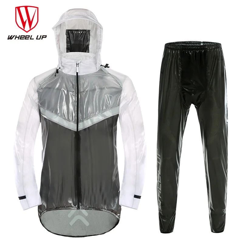 

Breathable Cycling Jersey MTB Mountain Bike Cycling Jersey Clothing Waterproof Anti-Sweat Bicycle Rain coat Jacket&pants Set