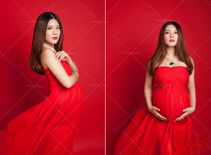  Women Summer Maternity Photography Dress Clothing for Pregnant One Size Pregnancy Photography Shoot Props Gown Clothes