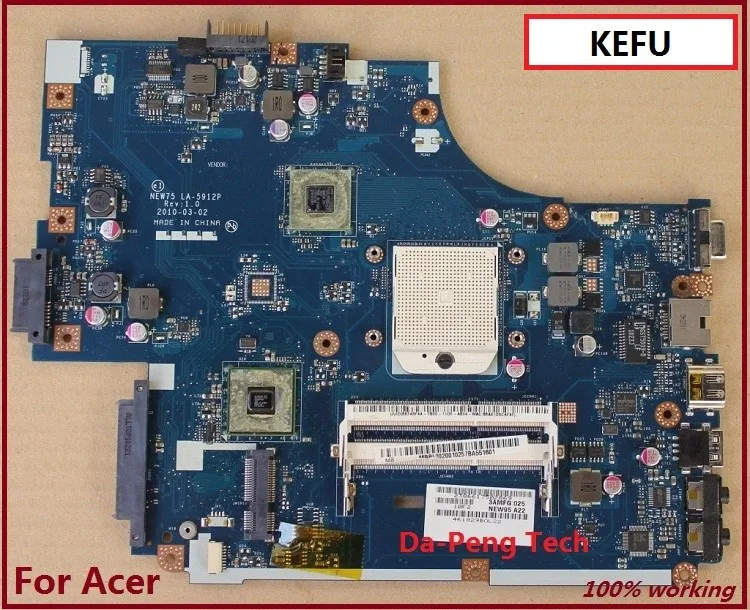 KEFU! Материнская плата для ноутбука ACER 5551G 5552 5552G 5551 NEW75 LA-5912P материнская плата