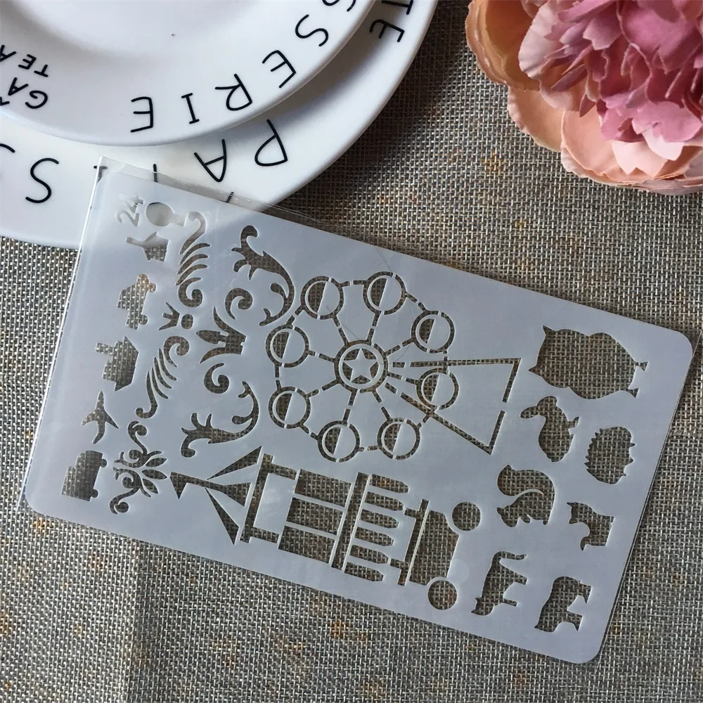 

18cm Playground Children DIY Layering Stencils Painting Scrapbook Coloring Embossing Album Decorative Paper Card Template