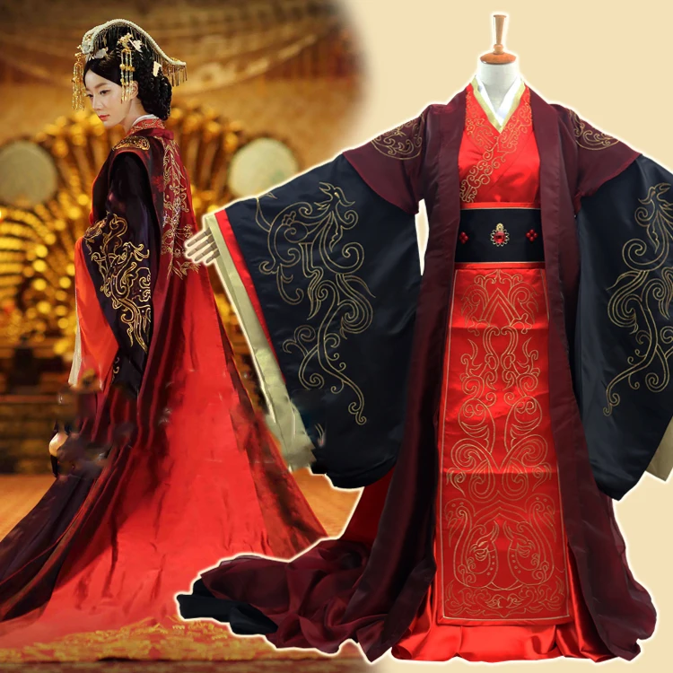 red and white hanfu