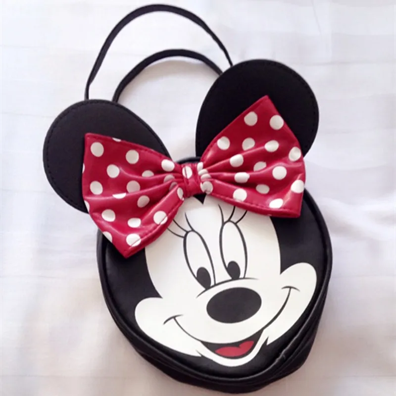 Children Mickey Cartoon PU font b Top handle b font font b Bag b font Big