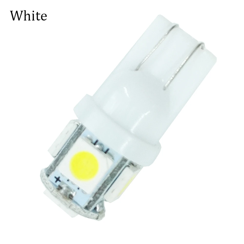 ECAHAYAKU 2X T10 W5W светодиодный светильник 5 SMD белый синий лед 5050 194 168 супер яркие