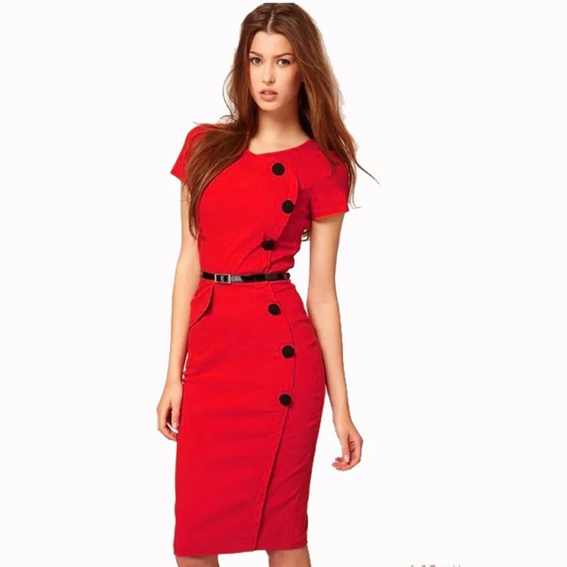 The Baroque Style Of Europe Women s Dresses Preppy Style Pencil Solid