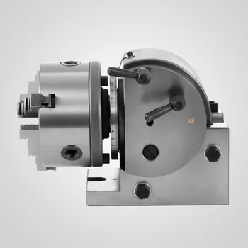 

BS-0 5" Indexing Dividing Spiral Head 3-Jaw Chuck Tailstock CNC Milling New