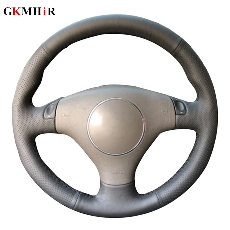 GKMHiR Black Steering Cover Hand-Stitched Artificial Leather Car Wheel for Audi A4 2000-2005 A6 2000-2004 | Автомобили и