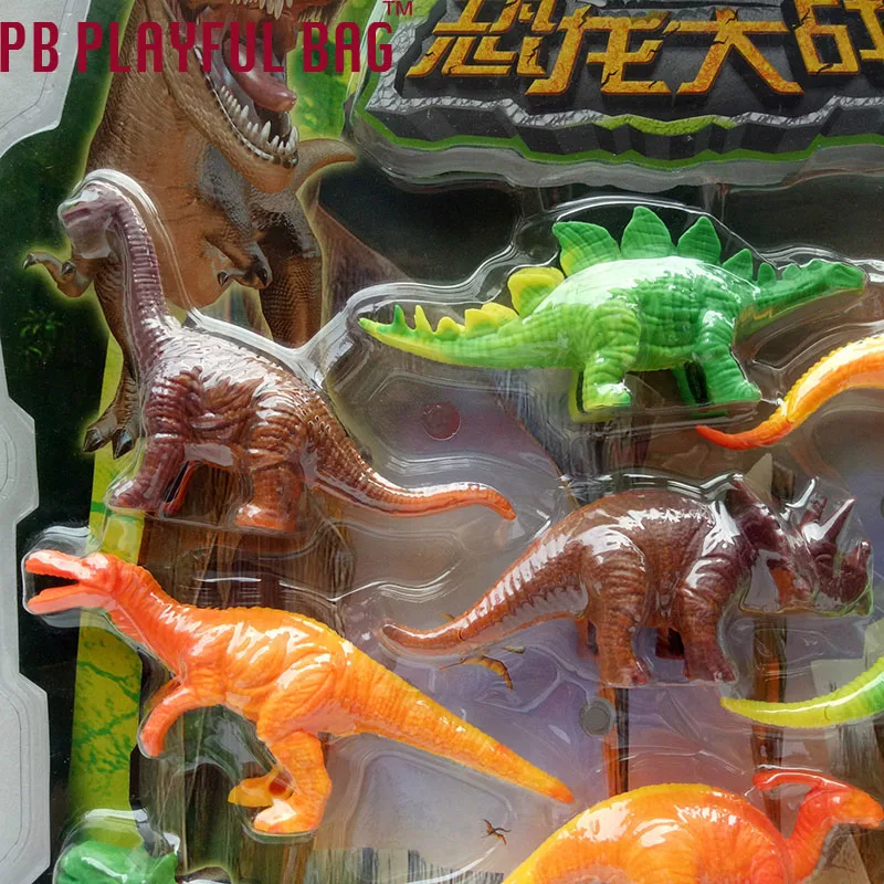 bag of plastic dinosaurs