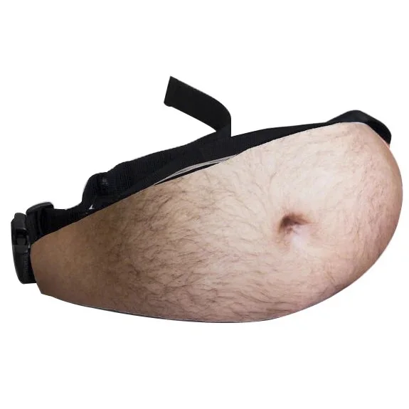 Best  Creative Funny Toy Dad Bod anti-theft invisible simulation belly beer belly belly waist toy for fun
