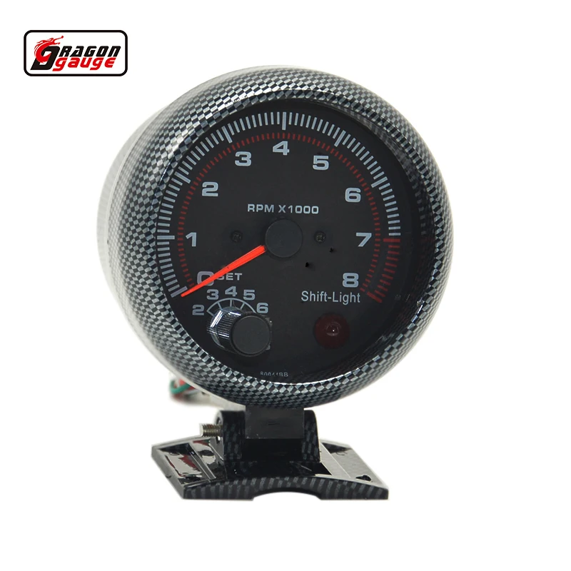 Dragon gauge 3.75 inch(95mm) White backlight Auto Car 4.6.8 cylinder 0