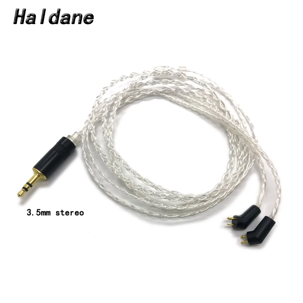 Free Shipping Haldane 2.5/3.5/4.4mm Balanced 4 Cores 7N OCC Silver Plated Headphone Upgrade Cable For ER4P ER4B ER4S(1.2 Meter