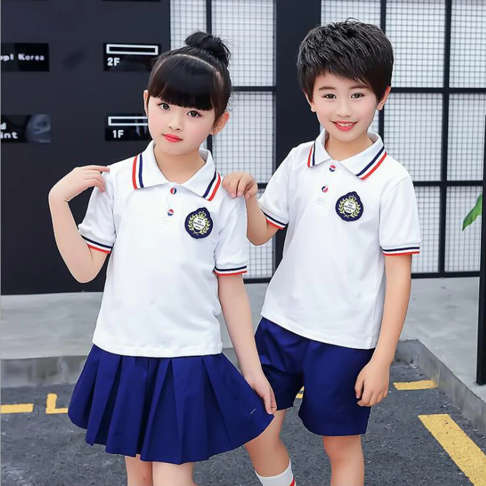 Unisex Boys Girls 5 Pack White School Uniform Shirts Short Sleeves Ages 3-12