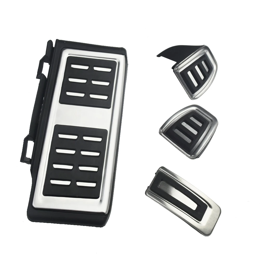 

Car styling Fuel Brake Dead Pedal Cover Set DSG For Seat Leon 5F MK3 For Skoda Octavia A7 For VW golf 7 GTI Passat B8 Polo