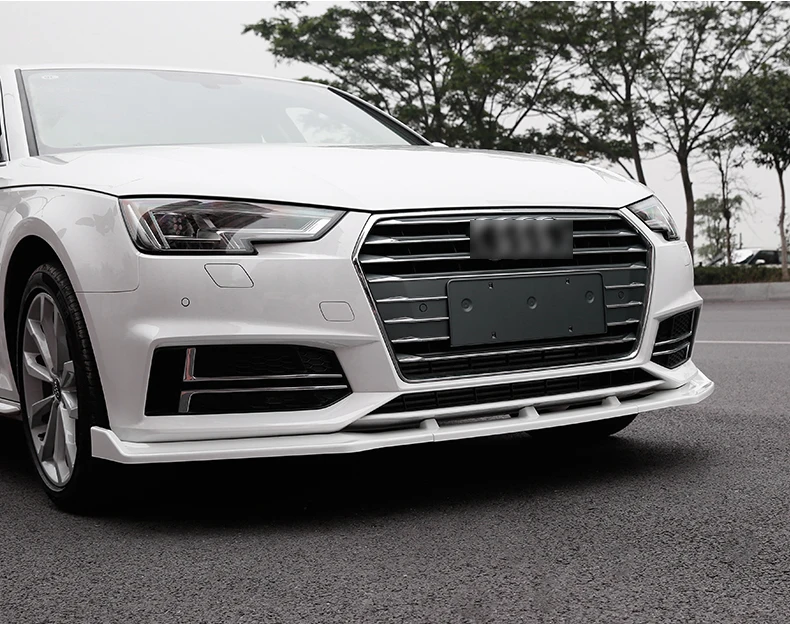 Карбоновая передняя губа для Audi A4 S4 B8.5(2013-) Facelifed Z стиль углеродного волокна/FRP переднего бампера губ(только подходит S4 бампер) Комплект кузова